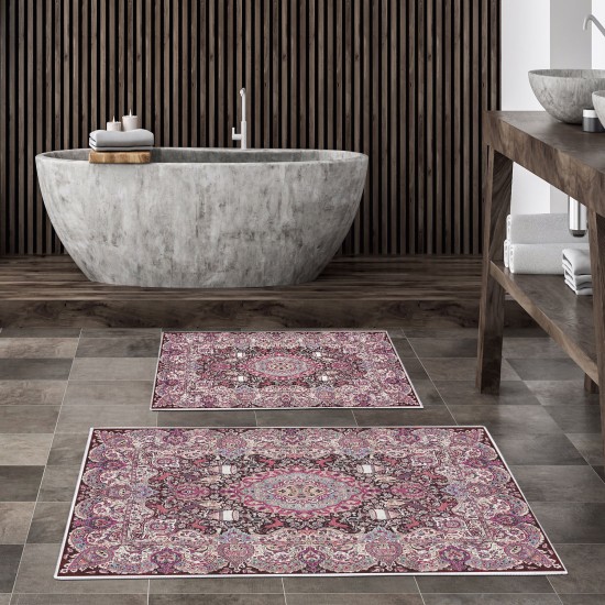 Bathmat Set (2 Pieces) Kt436 V2 Multicolor Lessentiel Bathmat Set (2 Pieces) Kt436 V2 Multicolor