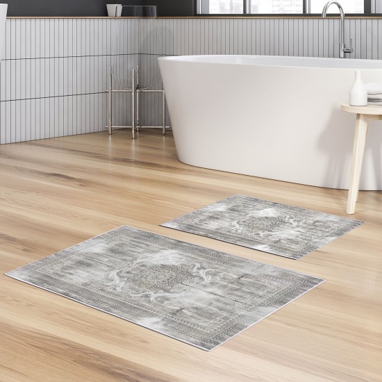 Bathmat Set (2 Pieces) Kt448 Multicolor Lessentiel Bathmat Set (2 Pieces) Kt448 Multicolor