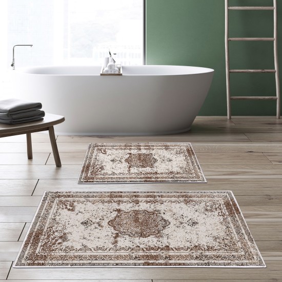 Bathmat Set (2 Pieces) Kt467 Multicolor Lessentiel Bathmat Set (2 Pieces) Kt467 Multicolor