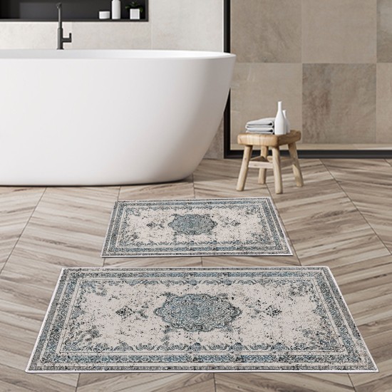 Bathmat Set (2 Pieces) Kt467 V2 Multicolor Lessentiel Bathmat Set (2 Pieces) Kt467 V2 Multicolor