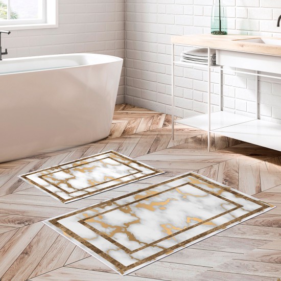 Bathmat Set (2 Pieces) Kt477 Multicolor Lessentiel Bathmat Set (2 Pieces) Kt477 Multicolor
