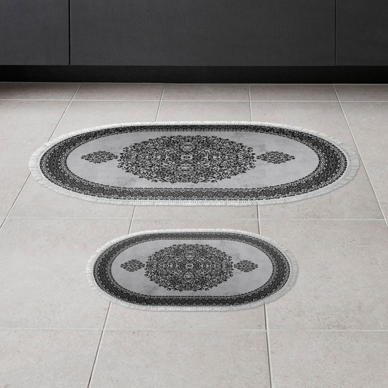 Lessentiel Bathmat Set (2 Pieces) 410602 - O - Grey Grey