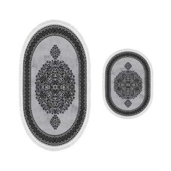 Bathmat Set (2 Pieces) 410602 - O - Grey Grey