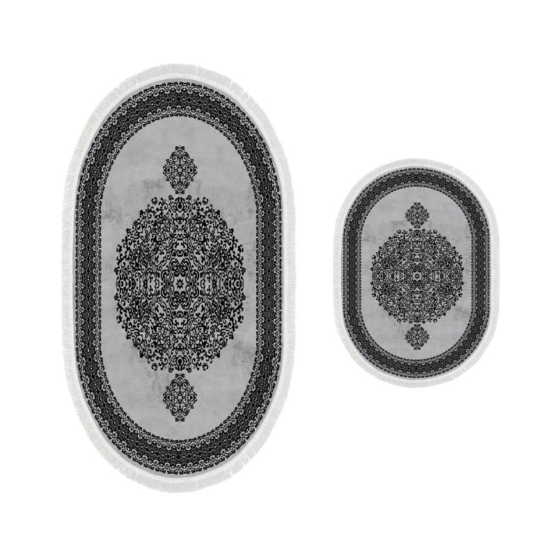Lessentiel Bathmat Set (2 Pieces) 410602 - O - Grey Grey