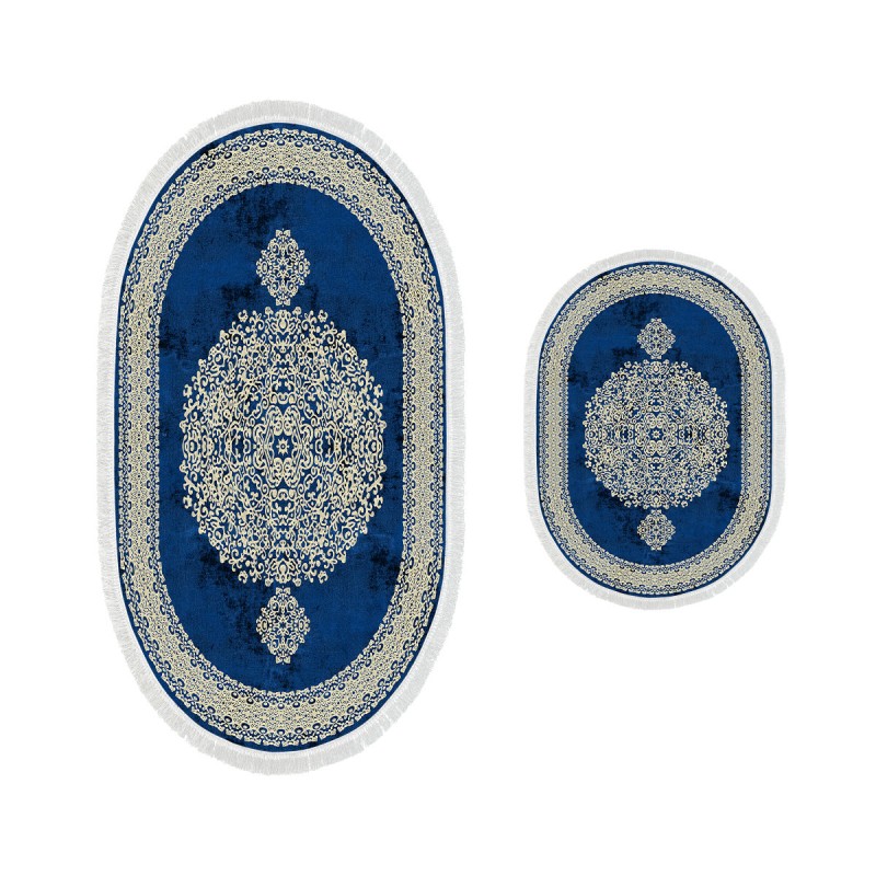Lessentiel Bathmat Set (2 Pieces) 410602 - O - Blue Blue