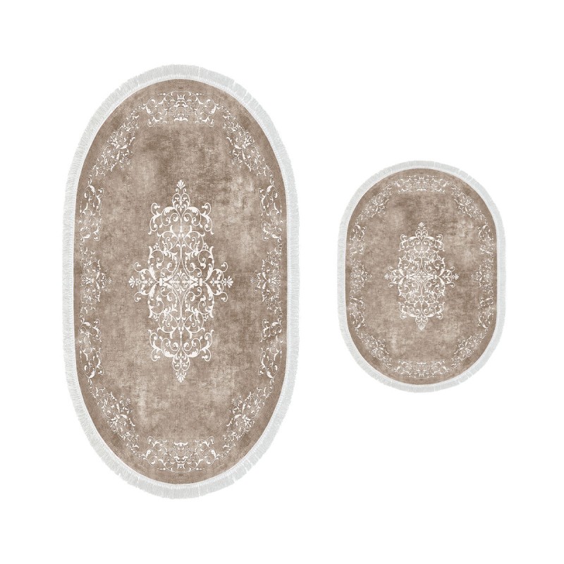 Lessentiel Bathmat Set (2 Pieces) 410616 - O - Beige Beige
White