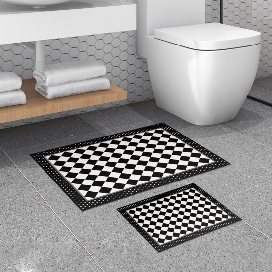 Bathmat Set (2 Pieces) 510607 - Black Black
White Lessentiel Bathmat Set (2 Pieces) 510607 - Black Black
White