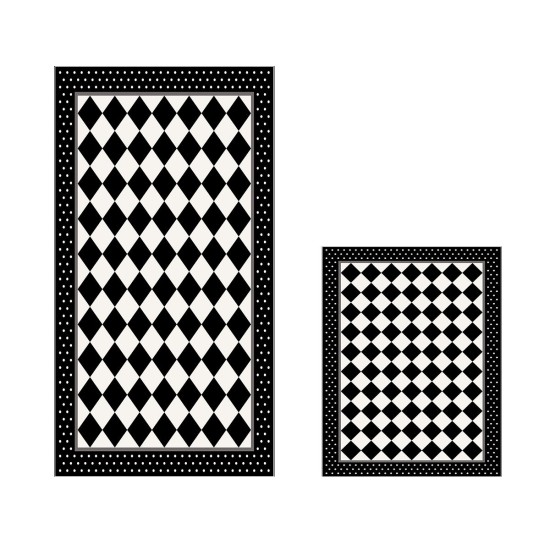 Bathmat Set (2 Pieces) 510607 - Black Black
White Lessentiel Bathmat Set (2 Pieces) 510607 - Black Black
White