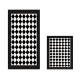 Bathmat Set (2 Pieces) 510607 - Black Black
White Lessentiel Bathmat Set (2 Pieces) 510607 - Black Black
White