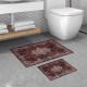 Lessentiel Bathmat Set (2 Pieces) 510616 - Claret Red Claret Red
