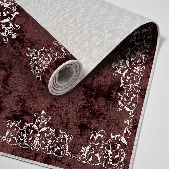 Lessentiel Bathmat Set (2 Pieces) 510616 - Claret Red Claret Red