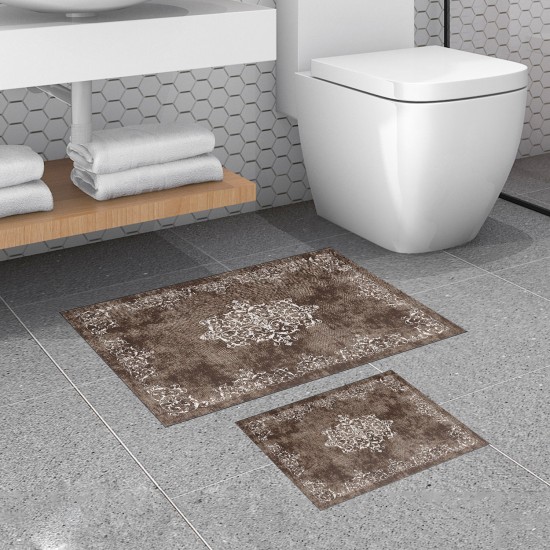 Bathmat Set (2 Pieces) 510616 - Brown Brown Lessentiel Bathmat Set (2 Pieces) 510616 - Brown Brown