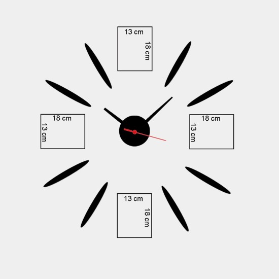 Decorative MDF Clock SCS06 Multicolor Decorative MDF Clock SCS06 Multicolor