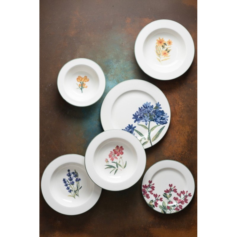 Dinner Set (24 Pieces) BNS24YKPRS1104 Multicolor
