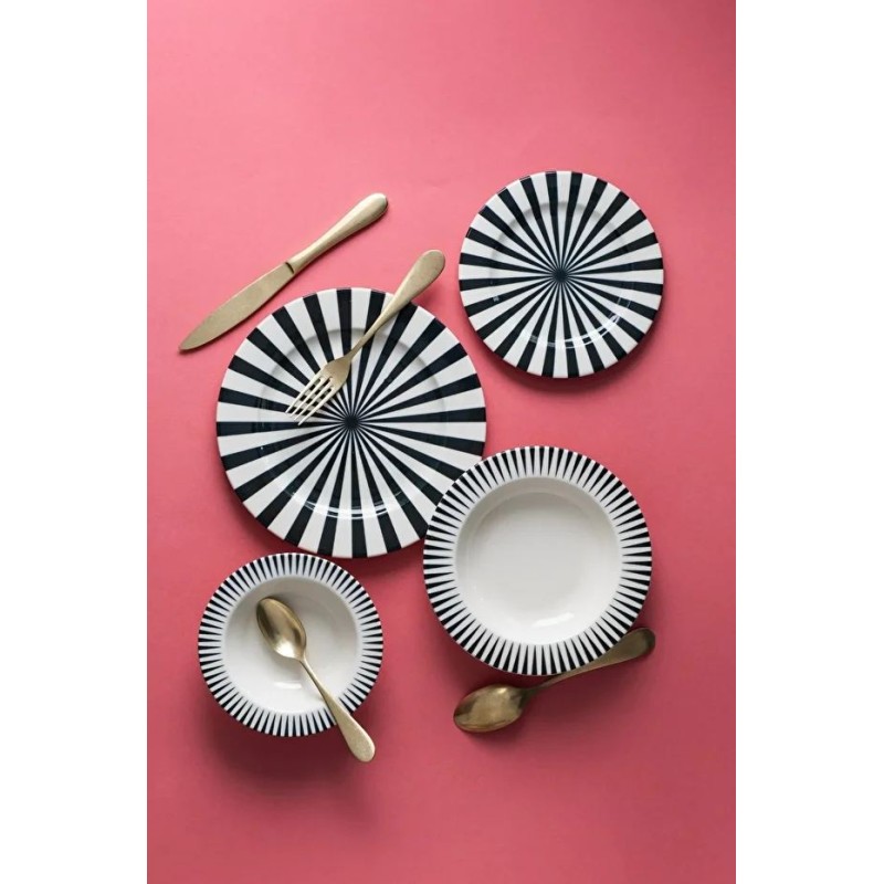 Dinner Set (24 Pieces) BNS24YKPRS1107 Multicolor