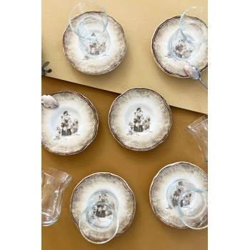 Tea Cup Set (12 Pieces) FLY12CSPRS1162 Multicolor