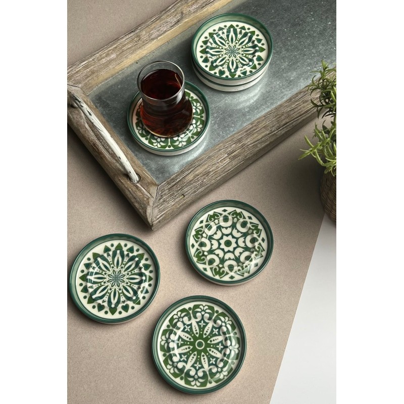 Saucer Set (6 Pieces) BNS06CSPRS966 Multicolor