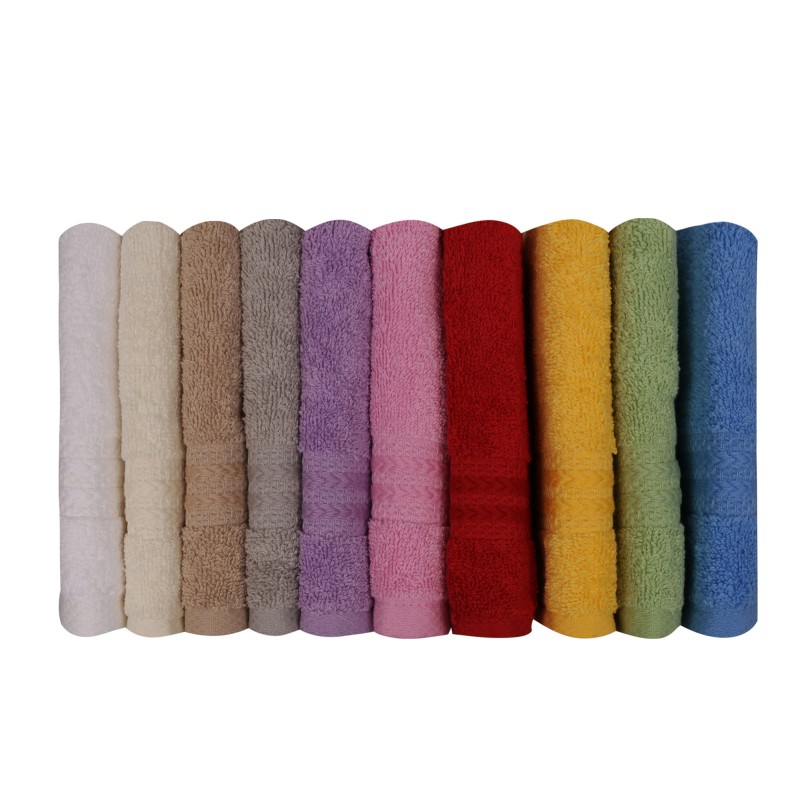 Lessentiel Wash Towel Set (10 Pieces) Rainbow Green
Blue
Yellow
Grey
Red
Pink
Lilac
White
Cream
Brown