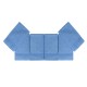 Lessentiel Wash Towel Set (6 Pieces) Rainbow - Blue Blue