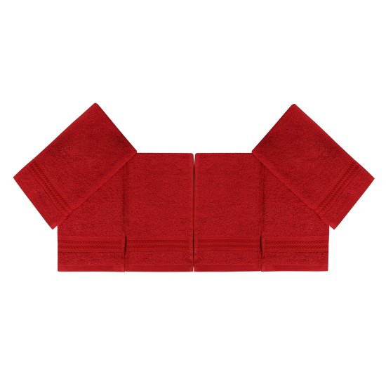 Wash Towel Set (6 Pieces) Rainbow - Red Red Lessentiel Wash Towel Set (6 Pieces) Rainbow - Red Red