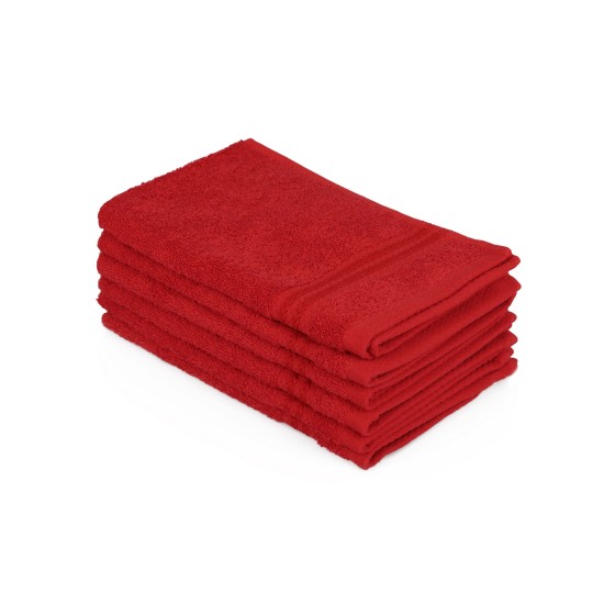 Wash Towel Set (6 Pieces) Rainbow - Red Red Lessentiel Wash Towel Set (6 Pieces) Rainbow - Red Red