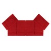 Lessentiel Wash Towel Set (6 Pieces) Rainbow - Red Red