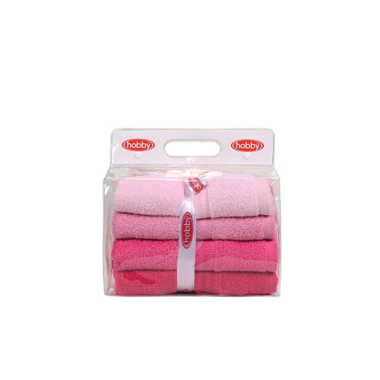 Lessentiel Hand Towel Set (4 Pieces) Rainbow - Pink Light Pink
Pink
Dusty Rose
Fuchsia