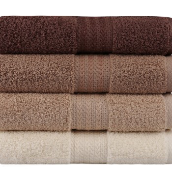 Hand Towel Set (4 Pieces) Rainbow - Brown Cream
Beige
Brown