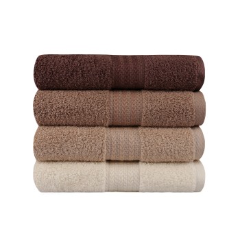 Hand Towel Set (4 Pieces) Rainbow - Brown Cream
Beige
Brown
