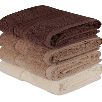 Hand Towel Set (4 Pieces) Rainbow - Brown Cream
Beige
Brown