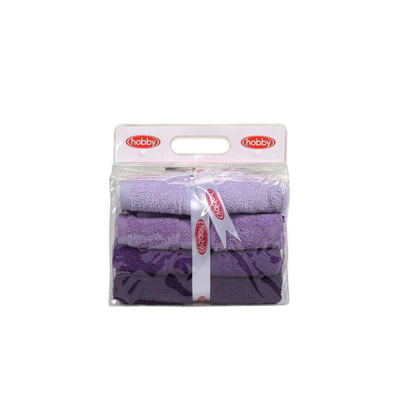 Lessentiel Hand Towel Set (4 Pieces) Rainbow - Lilac Light Lilac
Lilac
Purple
Dark Purple