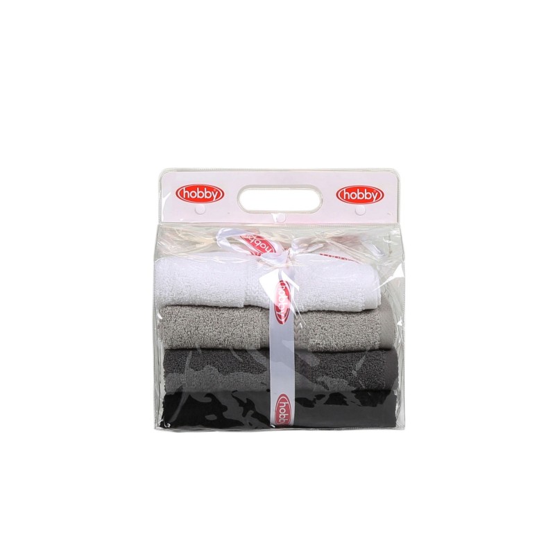 Lessentiel Hand Towel Set (4 Pieces) Rainbow - Black White
Grey
Dark Grey
Black