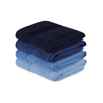 Hand Towel Set (4 Pieces) Rainbow - Blue Dark Blue
Blue
Light Blue