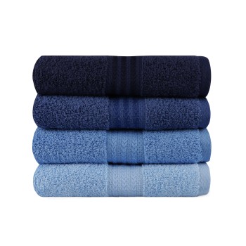 Hand Towel Set (4 Pieces) Rainbow - Blue Dark Blue
Blue
Light Blue