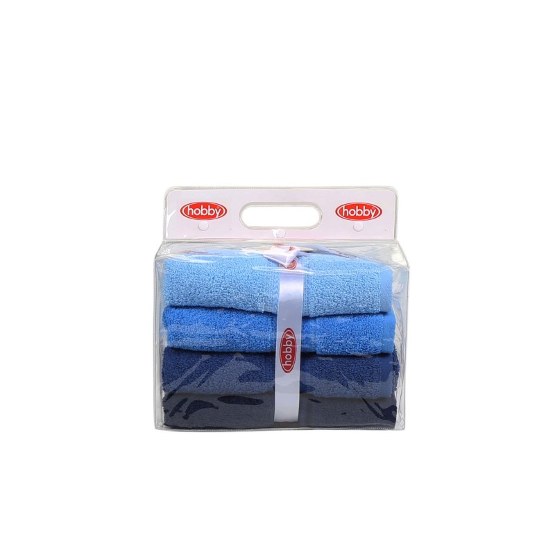Lessentiel Hand Towel Set (4 Pieces) Rainbow - Blue Dark Blue
Blue
Light Blue