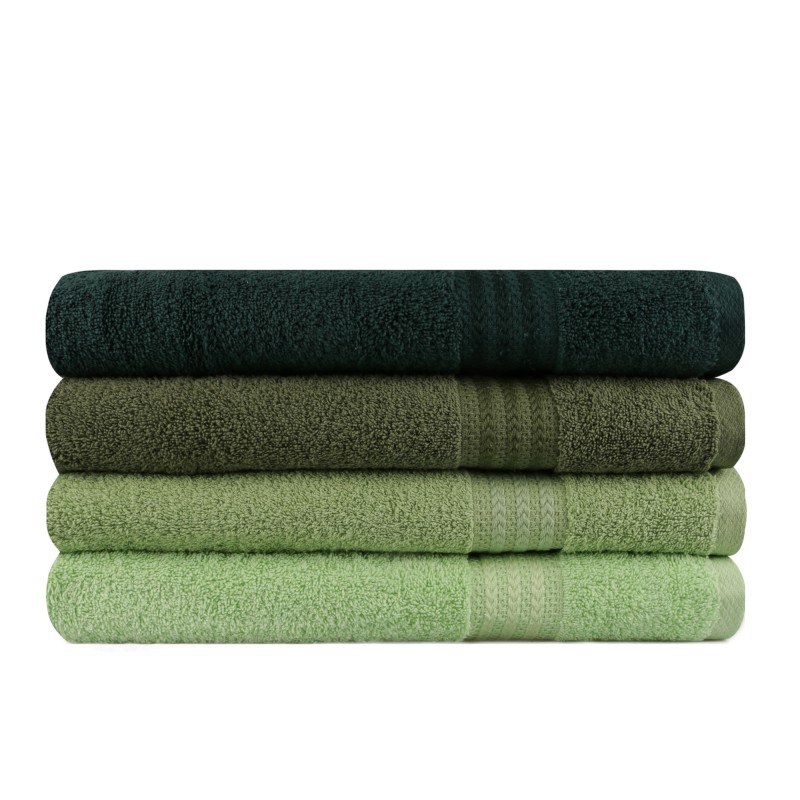 Lessentiel Bath Towel Set (4 Pieces) Rainbow - Green Light Green
Olive Green
Green
Dark Green