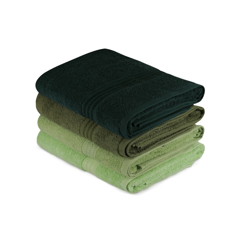 Lessentiel Bath Towel Set (4 Pieces) Rainbow - Green Light Green
Olive Green
Green
Dark Green