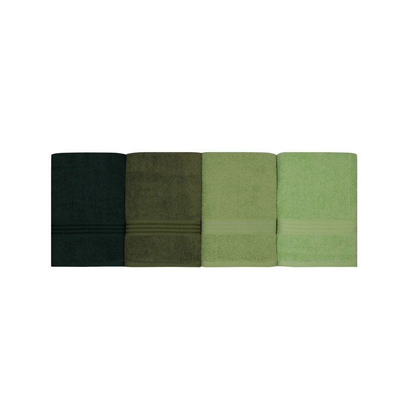 Lessentiel Bath Towel Set (4 Pieces) Rainbow - Green Light Green
Olive Green
Green
Dark Green