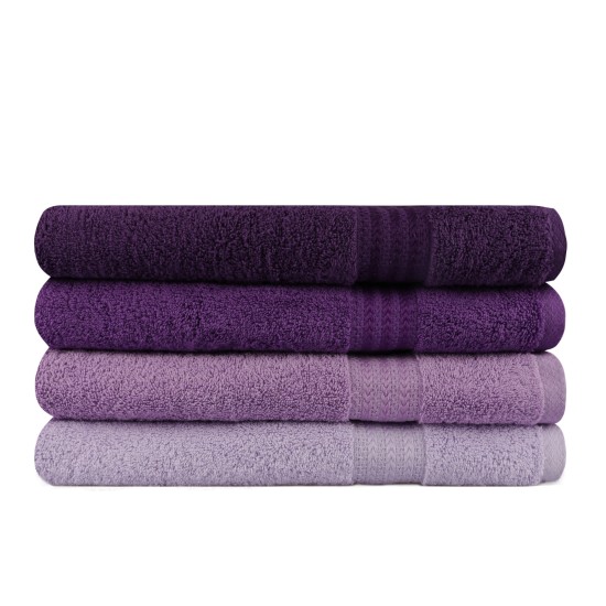 Lessentiel Bath Towel Set (4 Pieces) Rainbow - Lilac Light Lilac
Lilac
Purple
Dark Purple