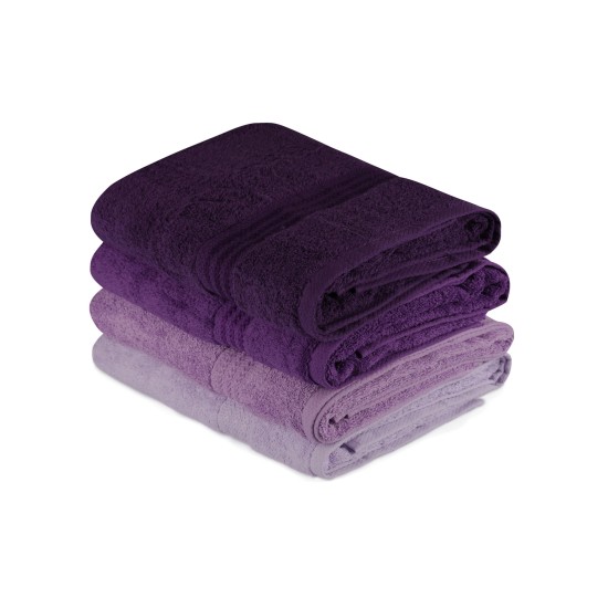 Lessentiel Bath Towel Set (4 Pieces) Rainbow - Lilac Light Lilac
Lilac
Purple
Dark Purple