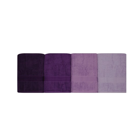 Lessentiel Bath Towel Set (4 Pieces) Rainbow - Lilac Light Lilac
Lilac
Purple
Dark Purple