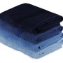 Bath Towel Set (4 Pieces) Rainbow - Blue Dark Blue
Blue
Light Blue