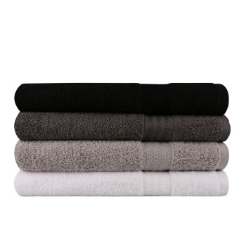Bath Towel Set (4 Pieces) Rainbow - Black White
Grey
Dark Grey
Black