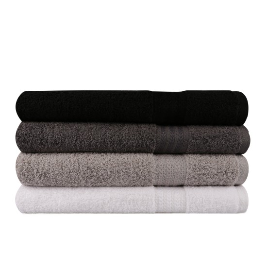 Bath Towel Set (4 Pieces) Rainbow - Black White
Grey
Dark Grey
Black Lessentiel Bath Towel Set (4 Pieces) Rainbow - Black White
Grey
Dark Grey
Black