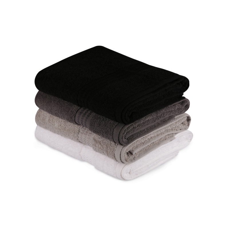 Lessentiel Bath Towel Set (4 Pieces) Rainbow - Black White
Grey
Dark Grey
Black