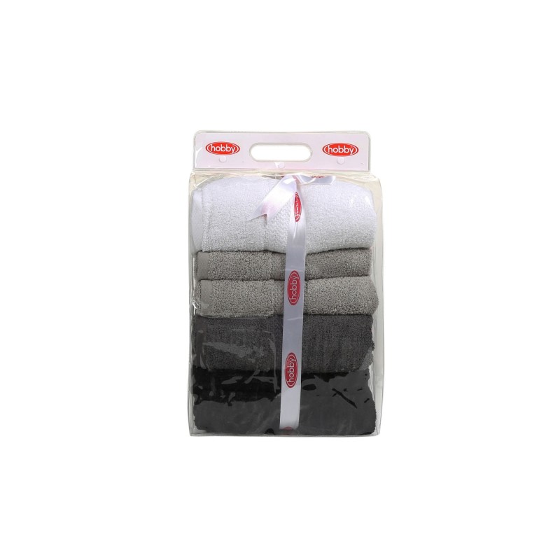 Lessentiel Bath Towel Set (4 Pieces) Rainbow - Black White
Grey
Dark Grey
Black
