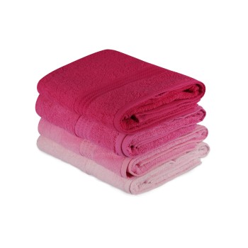 Bath Towel Set (4 Pieces) Rainbow - Pink Light Pink
Pink
Dusty Rose
Fuchsia