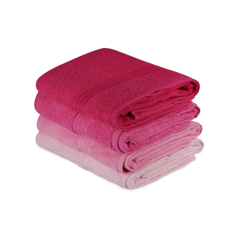 Lessentiel Bath Towel Set (4 Pieces) Rainbow - Pink Light Pink
Pink
Dusty Rose
Fuchsia
