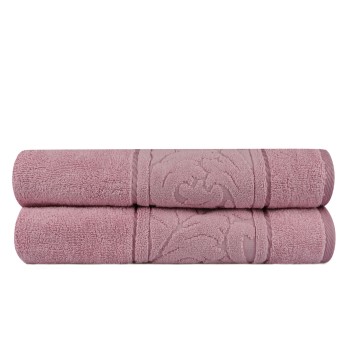 Bath Towel Set (2 Pieces) Sultan - Rose Rose