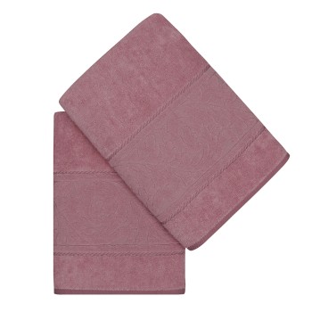 Bath Towel Set (2 Pieces) Sultan - Rose Rose